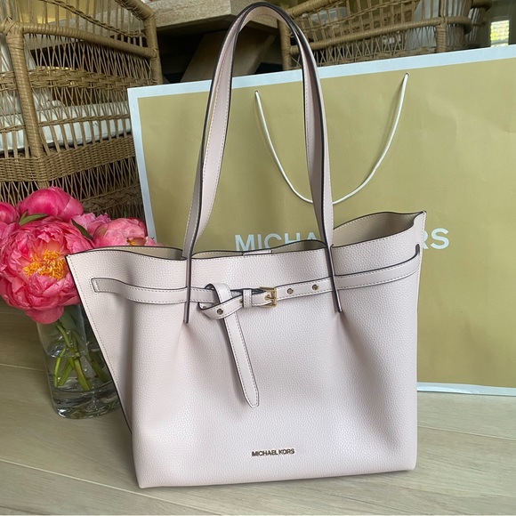 Michael Kors Large Emilia tote bag purse blush pink - Picture 7 of 13